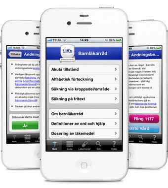 Få råd från barnläkaren i mobilen med appen Barnläkarråd
