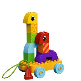 Bygg en egen dragleksak med Duplo Bygg och dra