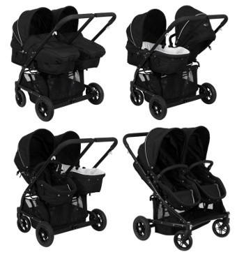 Vändbara sitsar på syskonvagnen BabyTravel Las Vegas