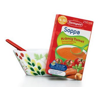 Semper barnmat gör soppa för de minsta