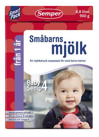 Semper Småbarnsmjölk ger extra järn
