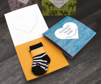Skicka smidig present till nyfödd med Sockcard