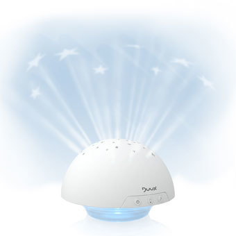 Rogivande stjärnhimmel med nattlampa från Duux