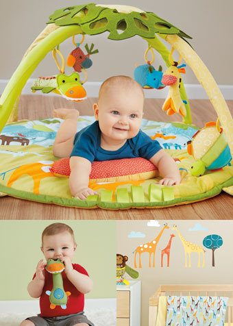 Söta leksaker och figurer från Skip Hop Giraffe Safari