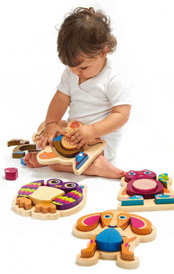 Oops gör färgglada leksaker med söta djur