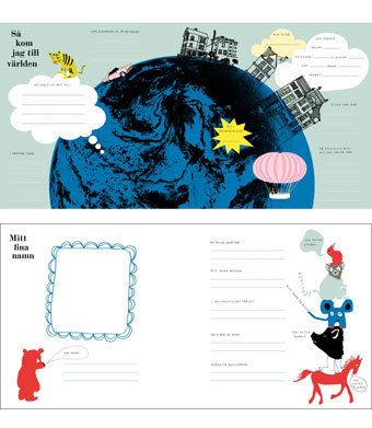 Neutral och väldesignad minnesbok