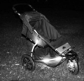 Smart reflextape för barnvagnen