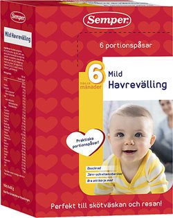 Sempers välling i portionsförpackningar