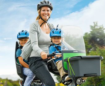 Bobike Mini  är barnsitsen som monteras på cykelstyret