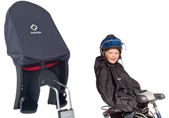 Finns regnskydd till cykelsitsen?