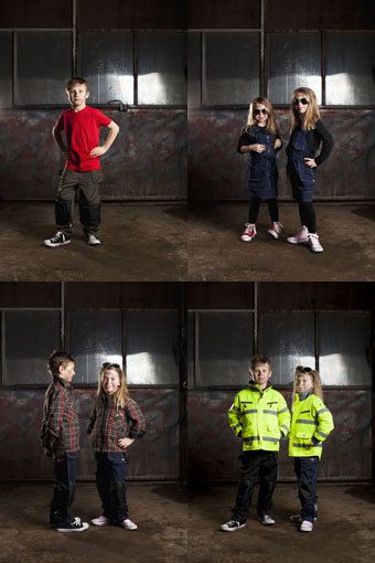 Arbetskläder för lekfulla barn