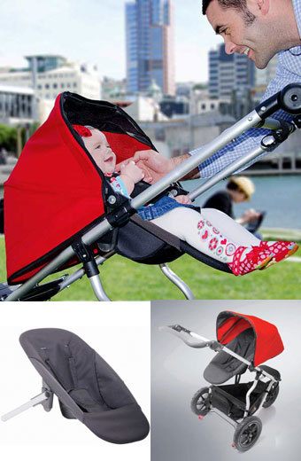 Ha bebisen mot dig i din barnvagn från Mountain Buggy