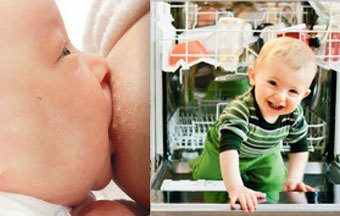 Samtal om amning på Underbara barn-mässan