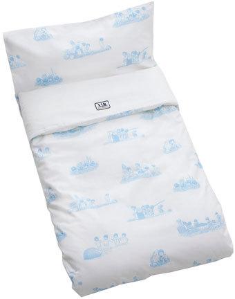 Ekologiska påslakan i milda färger med Elsa Beskow-motiv 