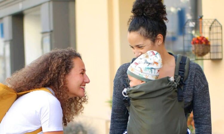 Bärsele med barn och mamma