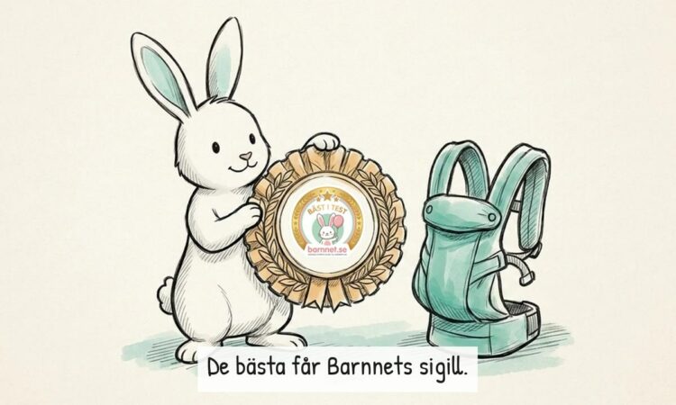 Barnnets kanin håller upp sigillet Bäst i test