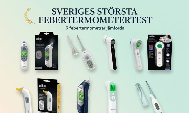 Sveriges storsta febertermometertest - 9 febertermometrar jamforda