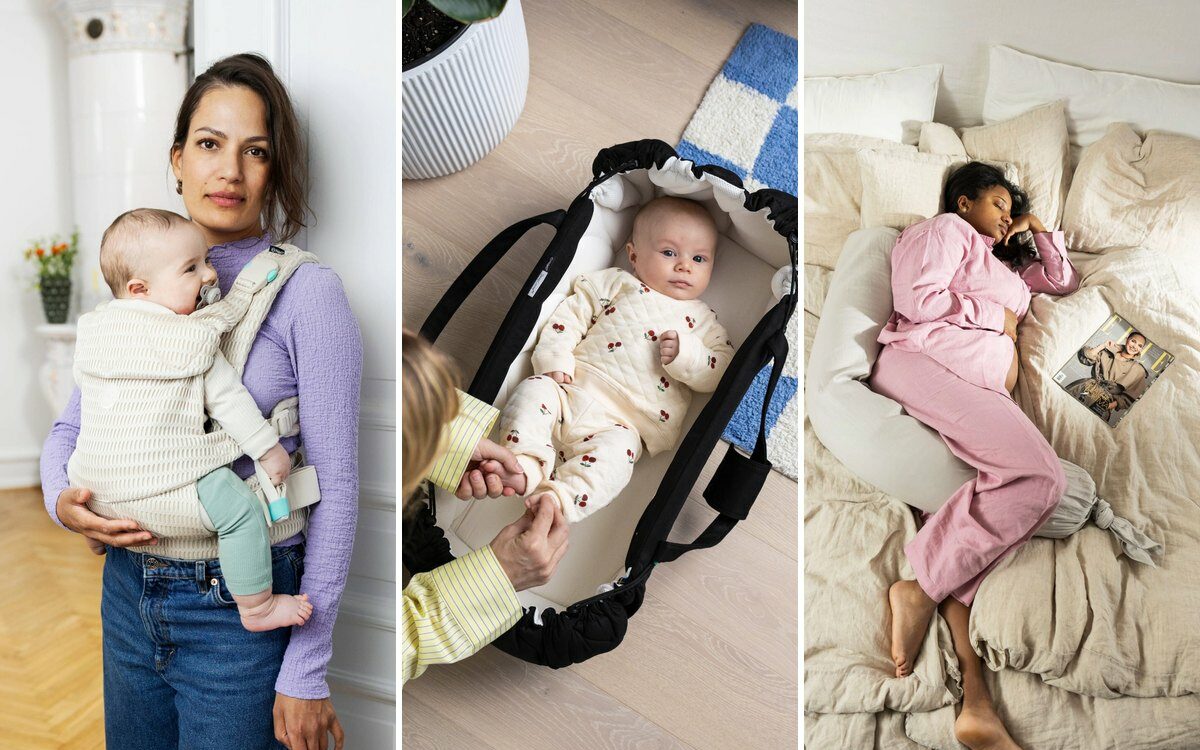 Najell Easy vol. 2, SleepCarrier vol. 5 och gravidkudde i bruk