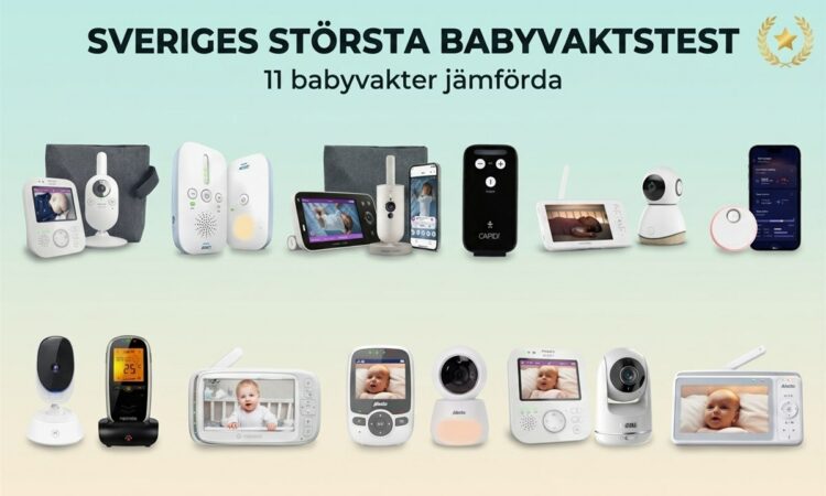 Sveriges storsta babyvaktstest - de 11 testade babyvakterna uppradade