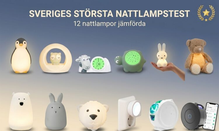 Sveriges storsta nattlampstest - de 12 testade nattlamporna uppradade