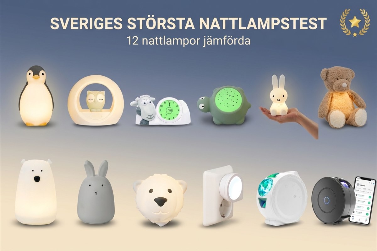 Sveriges storsta nattlampstest - de 12 testade nattlamporna uppradade